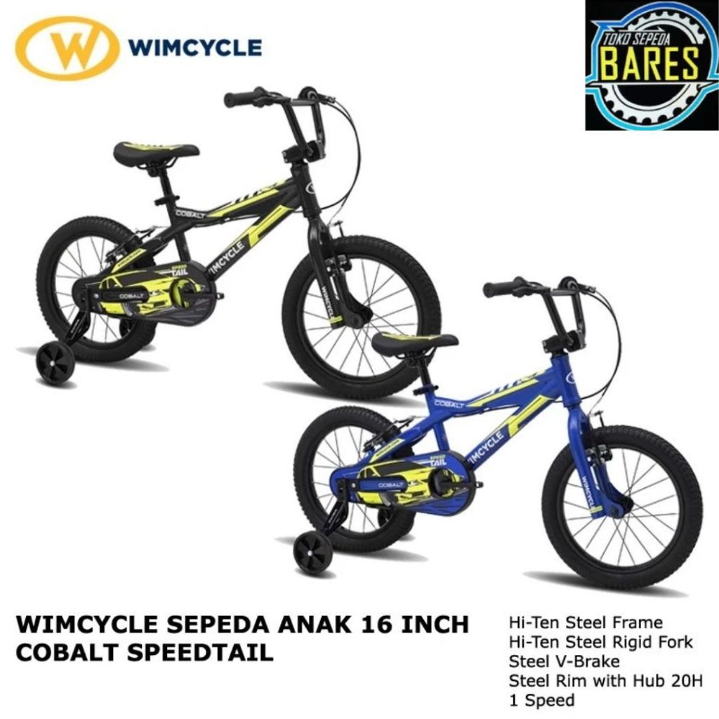 Sepeda Anak 16 Wimcycle Cobalt