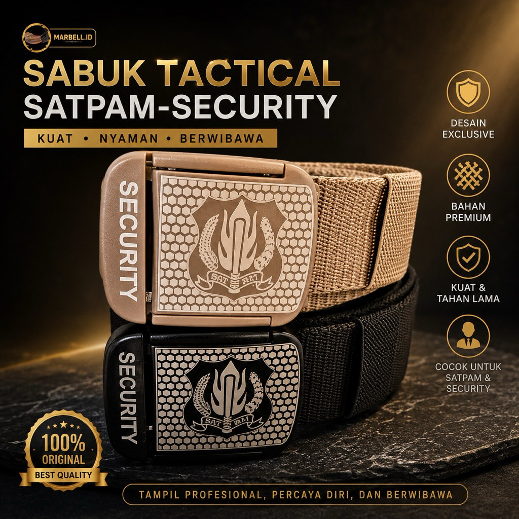 SABUK TACTICAL SATPAM-SABUK TACTICAL SECURITY-IKAT PINGGANG SATPAM TERBARU
