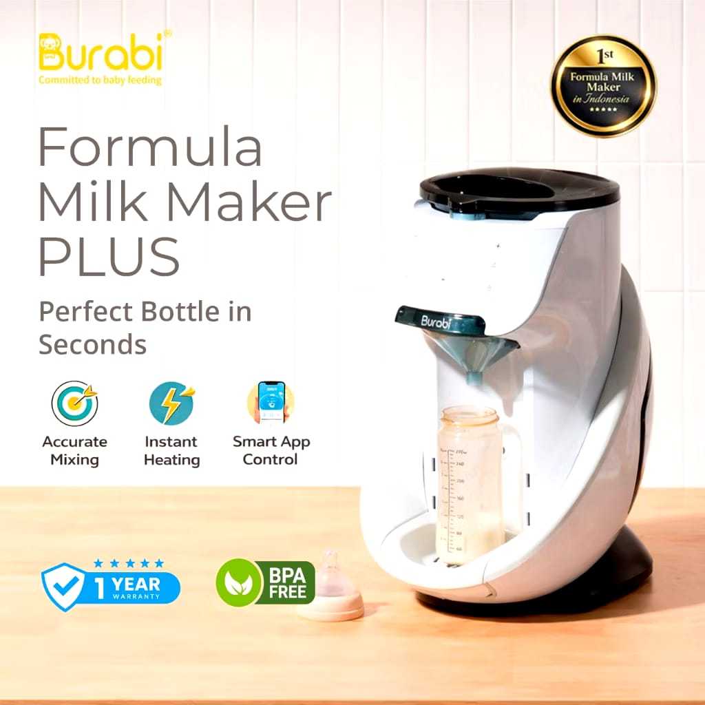 Burabi PLUS Smart Formula Milk maker | Mesin susu formula otomatis | alat pembuat susu