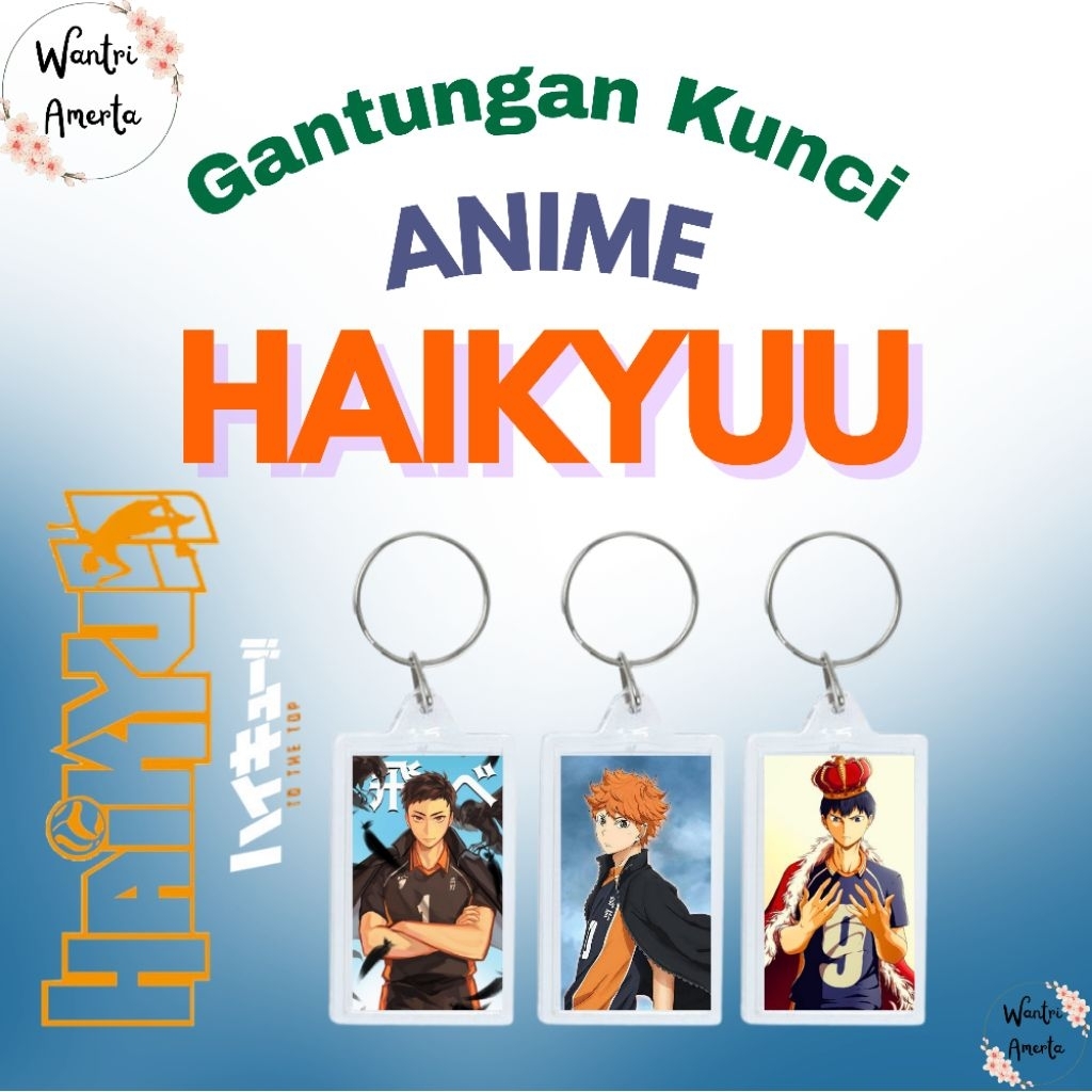 Gantungan Kunci Anime Haikyuu / Keychain Anime Haikyuu