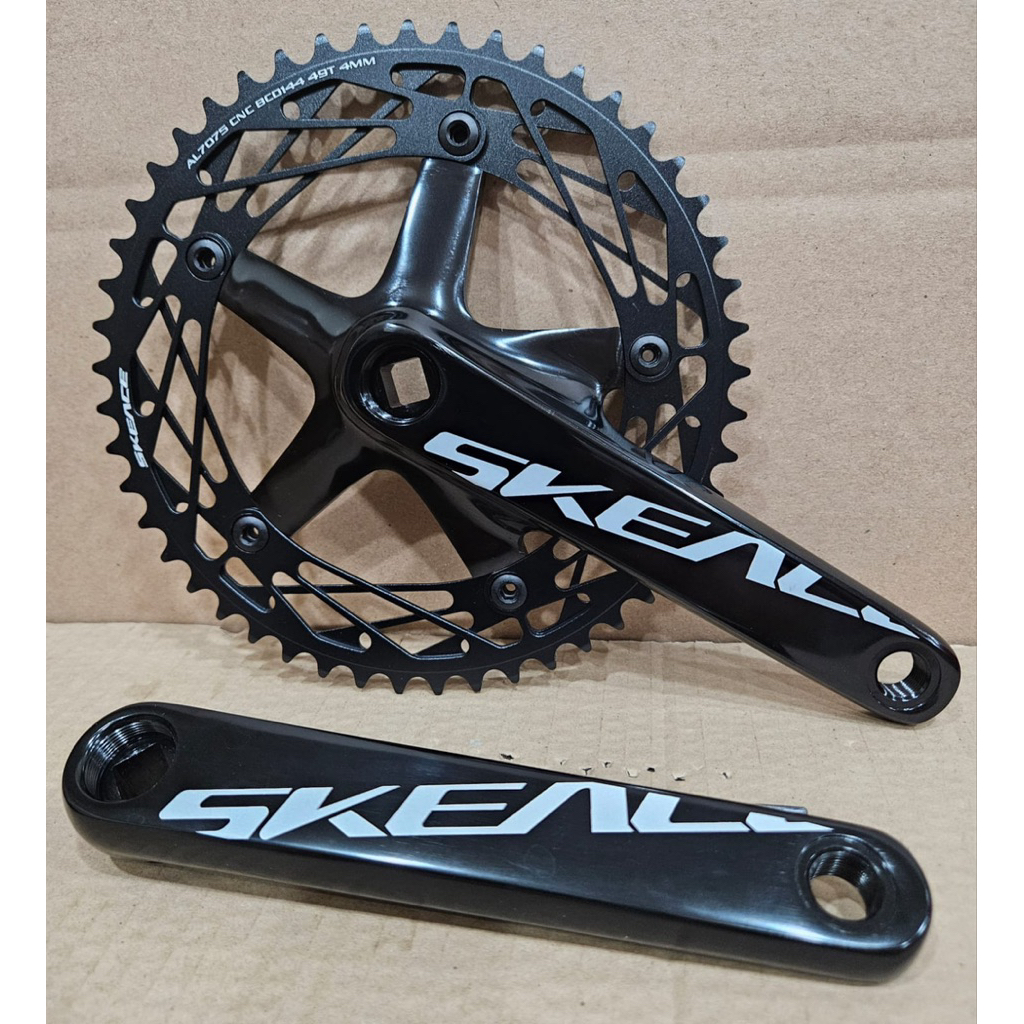 Crankset SkeAce 49T BCD 144 BB Kotak Panjang 165mm