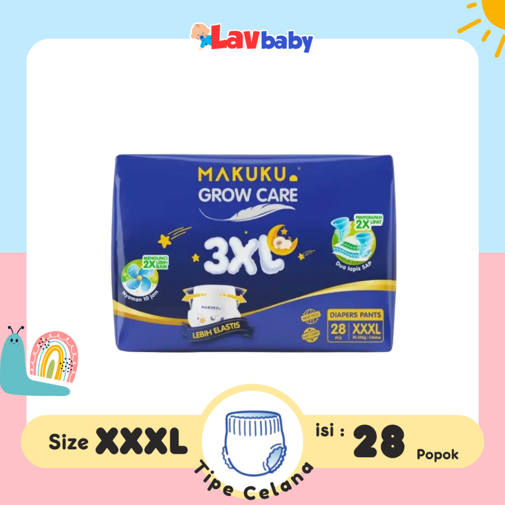 Makuku Grow Care Pants XXXL28 XXXL 28 Popok Celana