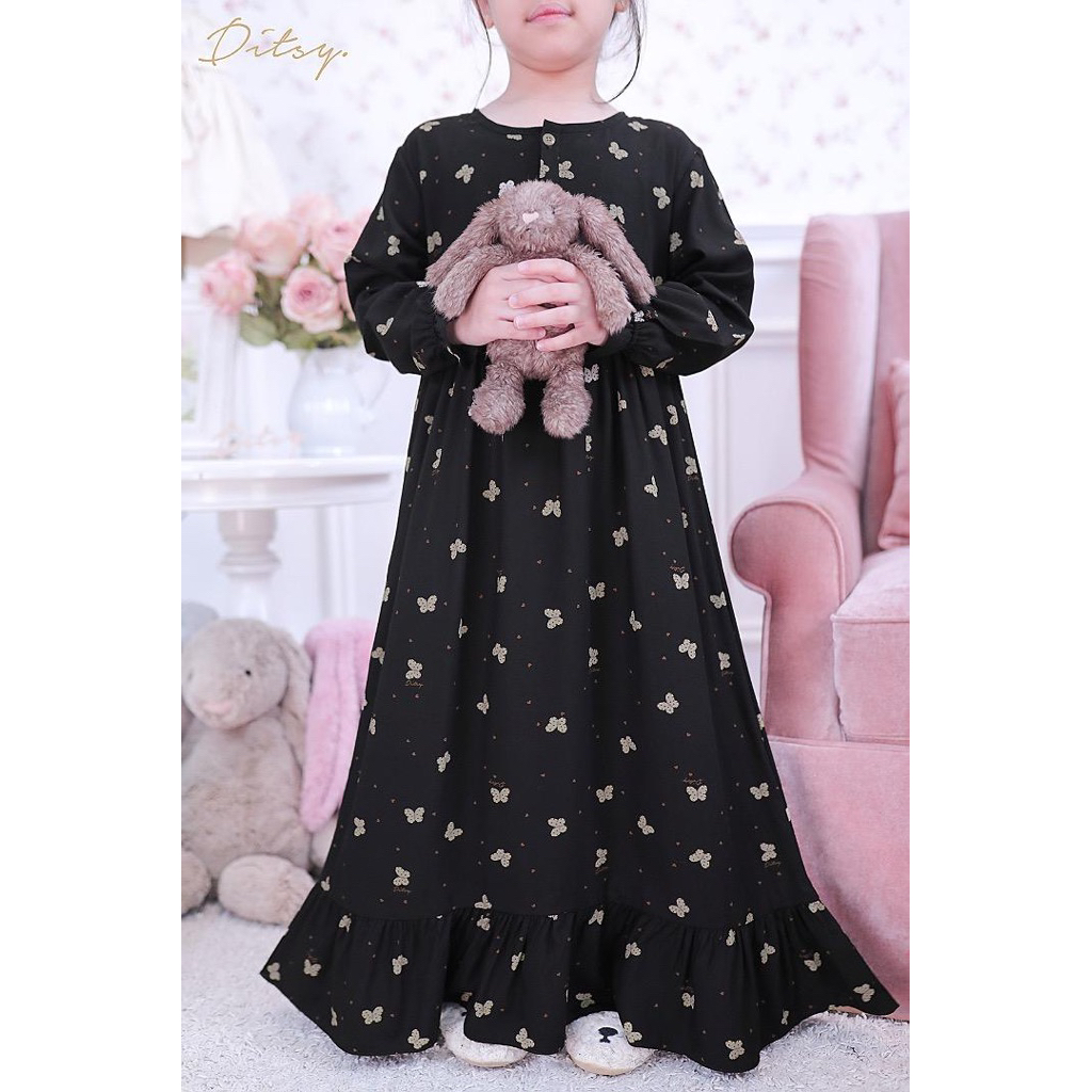 LITTLE ARMMIAL EBONY BLACK SIZE 7 BY DITSY EDISI JUNI 2026 MOTIF DADAKAN TERBARU
