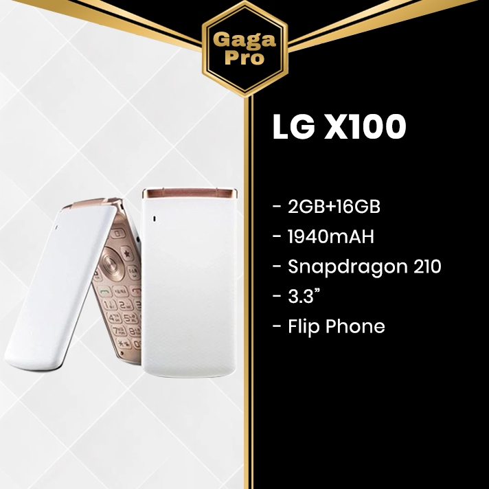 LG X100 Smart Folder 4G Camera Radio FM Bisa WA Hp Android Lipat Keypad 4G