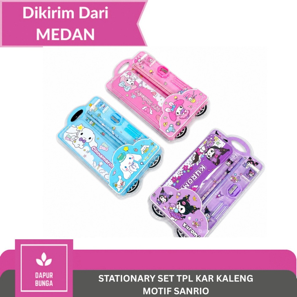 Set Alat Tulis Anak Karakter Lucu Sanrio – Model koper Mini