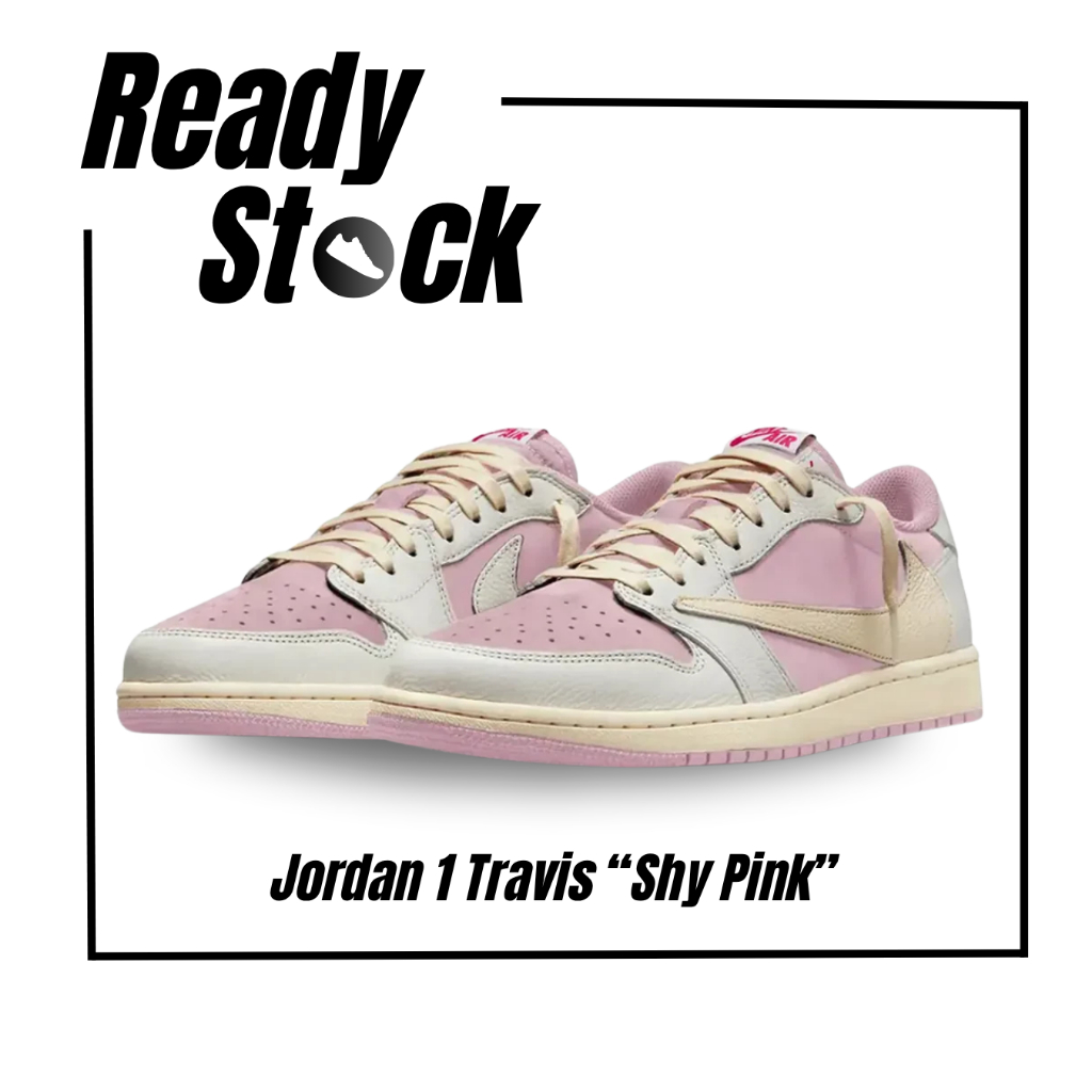 Nike Air Jordan 1 Low Travis Scott "Shy Pink" (100% Authentic)