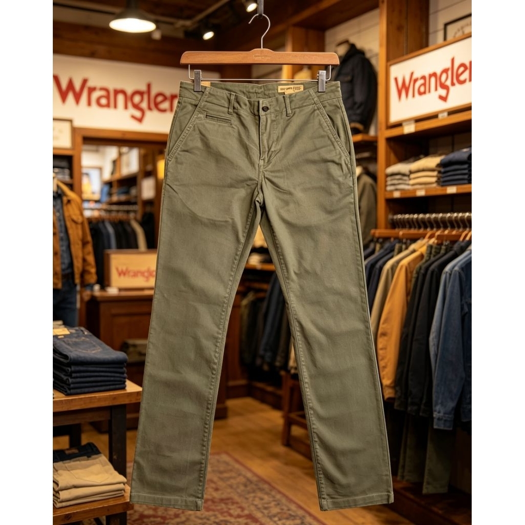 WRANGLER CHINO ORIGINAL STORE SIZE 30 -38 SLIM FIT