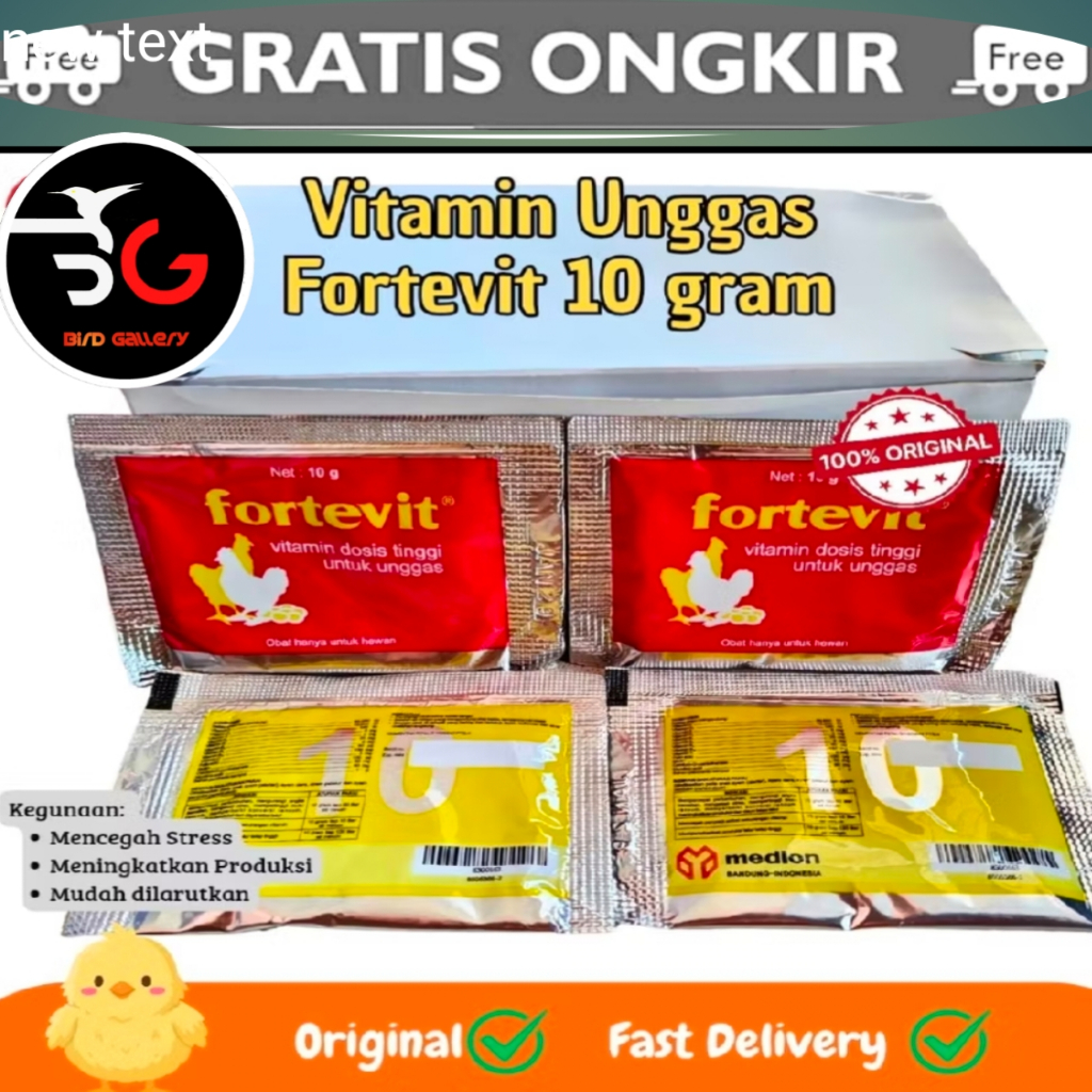 FORTEVIT MEDION VITAMIN UNTUK AYAM 10 GR