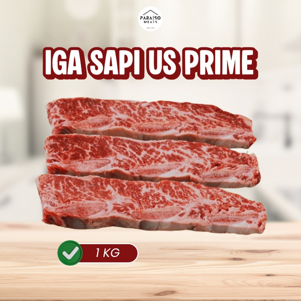 Tulang Iga Sapi US Prime 1Kg – US Prime Short Ribs Bone In