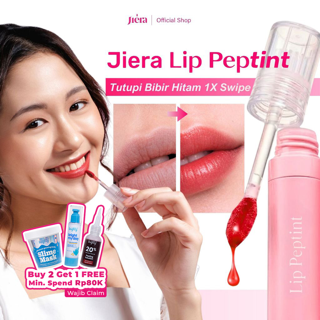 JIERA Lip Peptint with 2 in 1 Function Lip Tint & Lip Care, UV Filter Lightweight, Longlasting, Mois