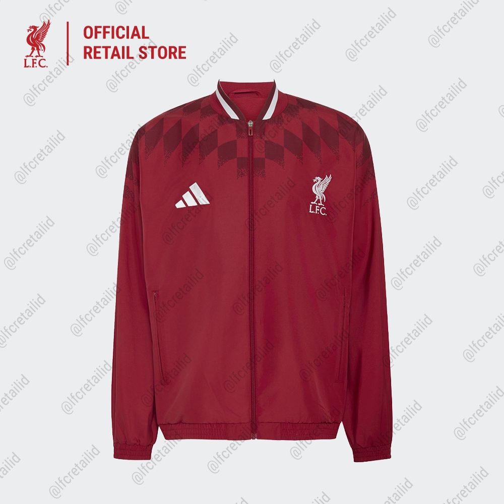 Liverpool FC adidas Stadium Track Top - Official LFC Jaket Original Pria KG2886