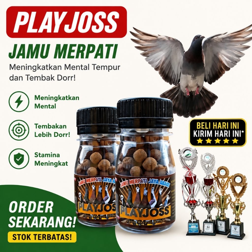 Jamu Merpati Player Jos 50 Pil - Suplemen Herbal Alami untuk Kecepatan dan Kekuatan Merpati Kolong d