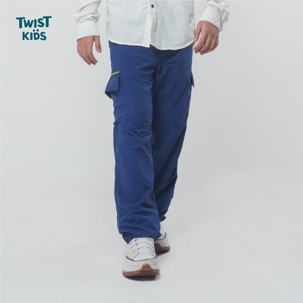 Twist Kids - Cipher C, Back On Beat Series Celana Panjang Cargo Parasut Anak Laki Laki 4-14 Tahun