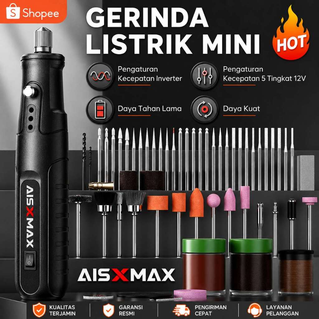 Bor Mini bor mini listrik 12V 231pcs Grinder Set Mesin Gerinda Poles Elektrik Alat Ukir Grafir COD L