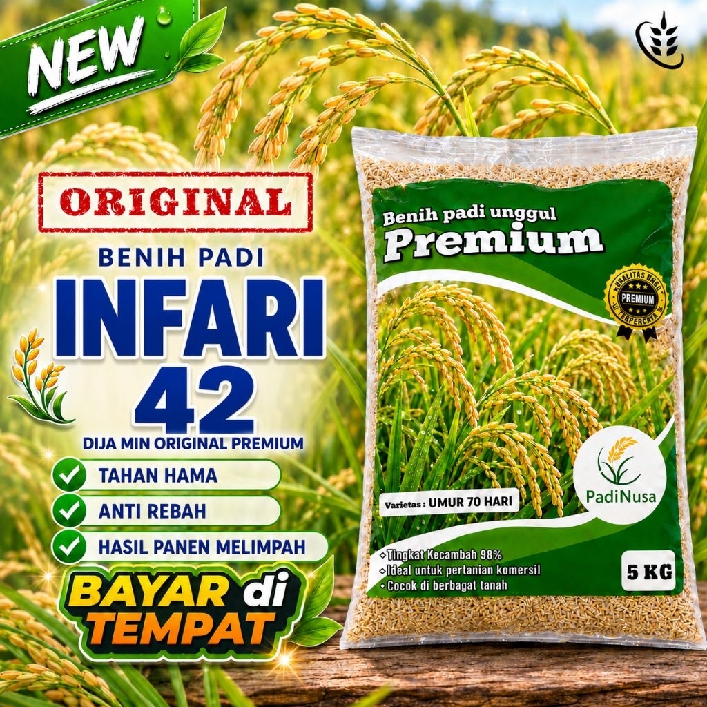 Padi Nusa INFARI 42 5KG Benih Padi Unggul Berkualitas