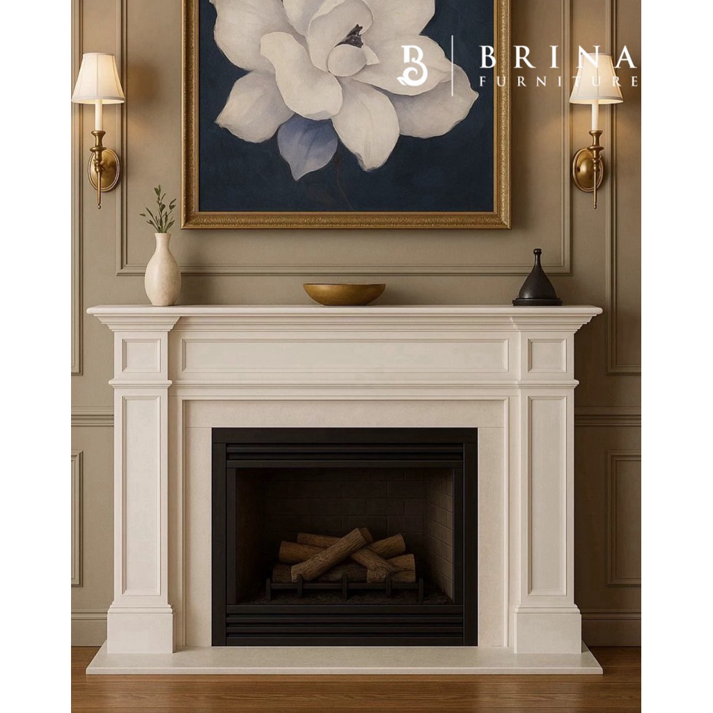 Meja Perapian Minimalis, Fireplace Decor Classic, Fireplace Decor Carving,Mejatembok