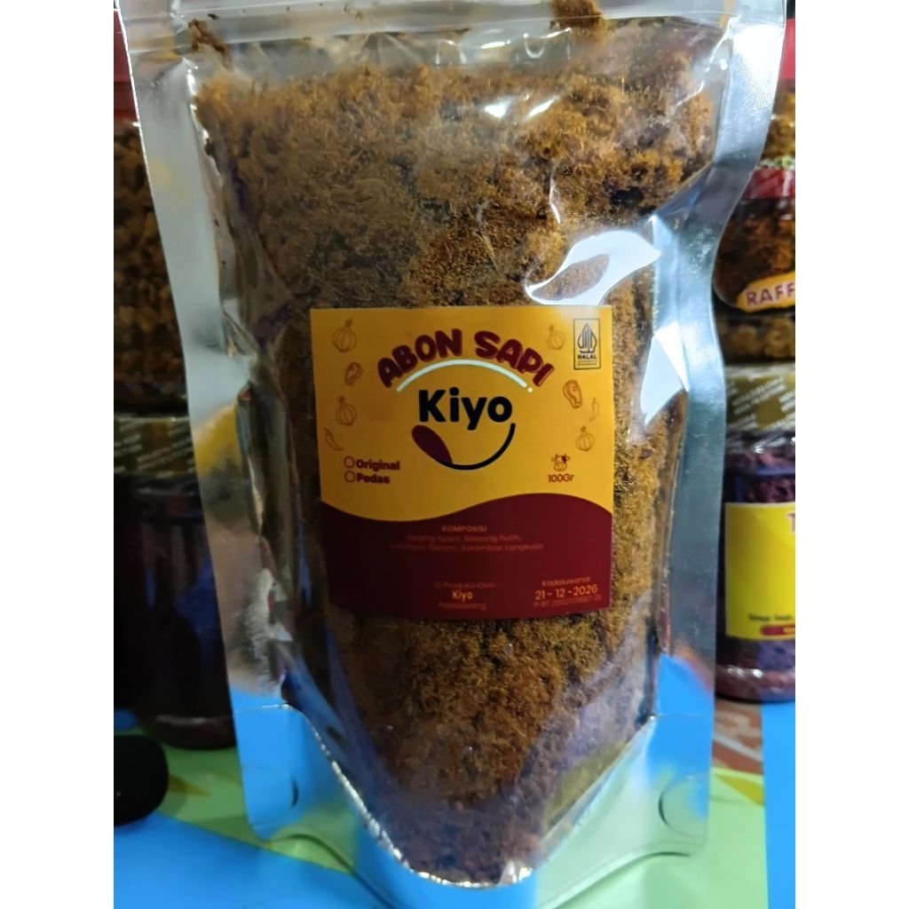 Abon Sapi Gajah Inggil 1kg - Rasa Manis Original, Tanpa Bawang Goreng, Halal