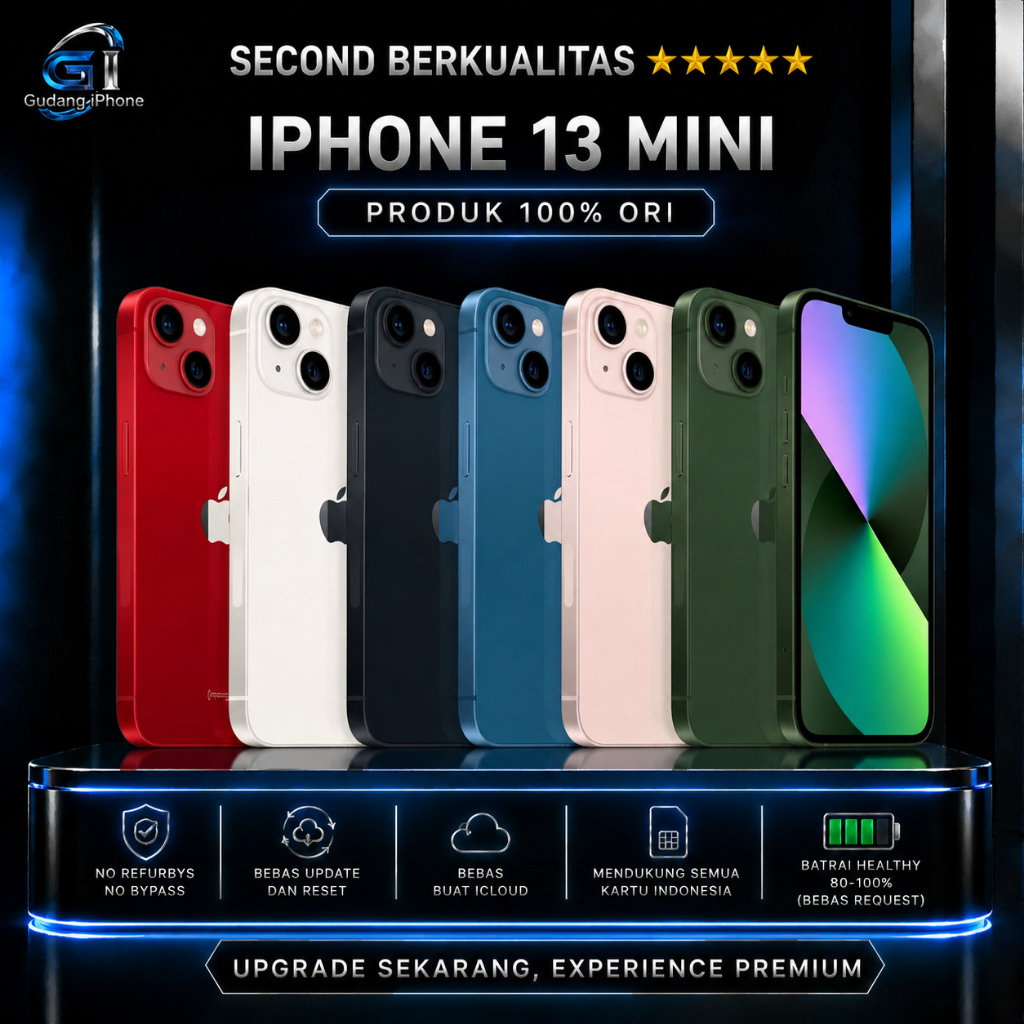 iPhone 13 MINI 128GB 256GB Seken Bekas Second Original Inter Bukan KW Bukan Rakitan