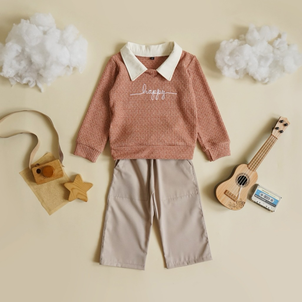 set setelan baju anak laki-laki tobeli kids viora