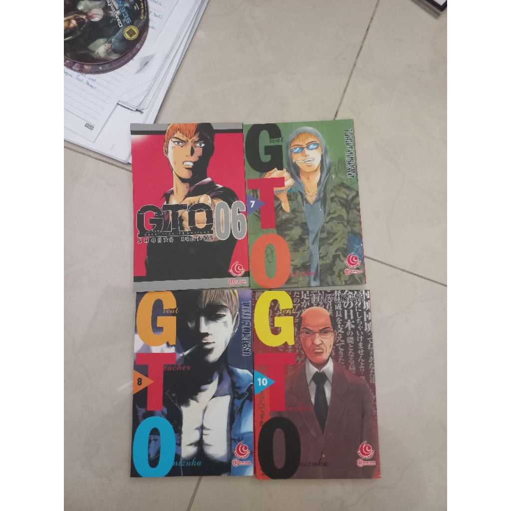 BUKU KOMIK GTO DAN GTO SHONAN 14DAYS PRELOVED BEKAS LEVEL COMIC RATING DEWASA GREAT TEACHER ONIZUKA 