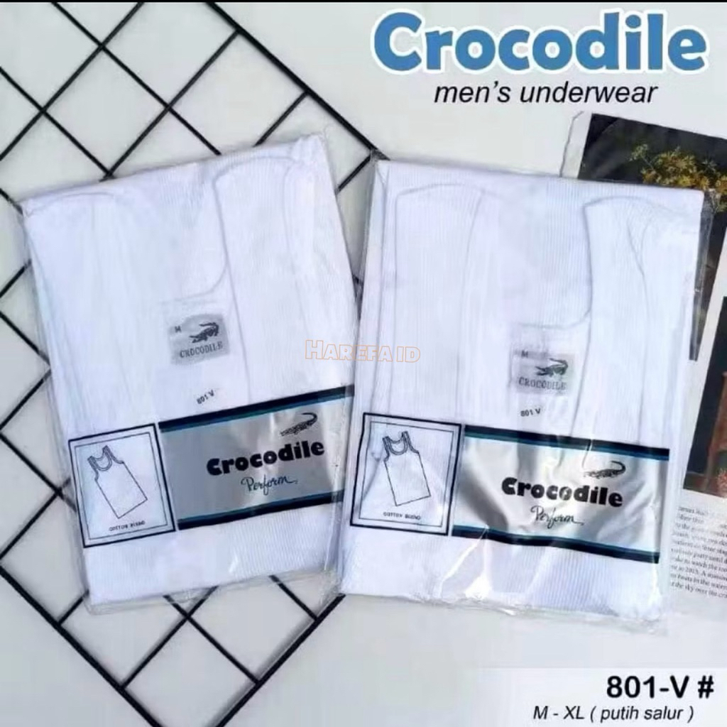 3pcs Singlet Pria Crocodile 801 / kaos dalam crocodile / singlet crocodile 801 / kaos dalam laki lak