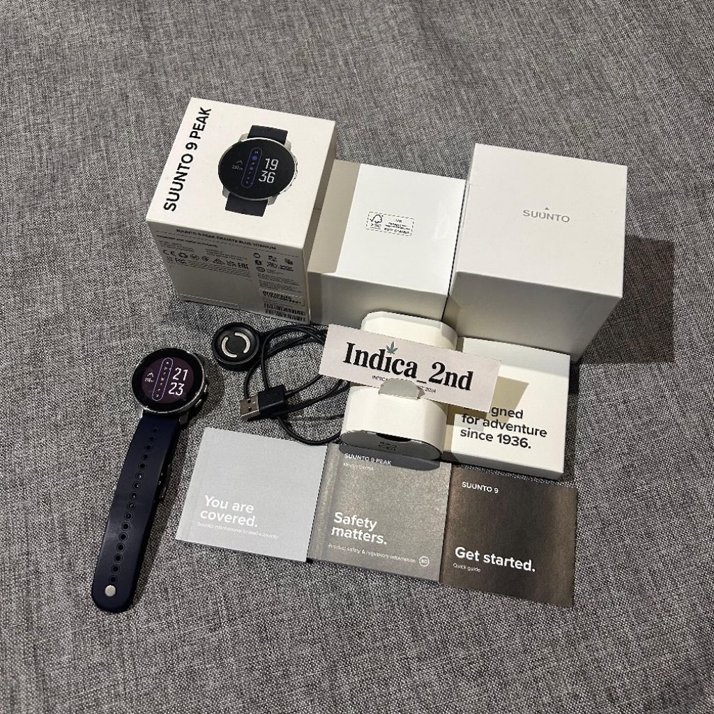 Jam Suunto 9 Peak Granite Blue Titanium Second
