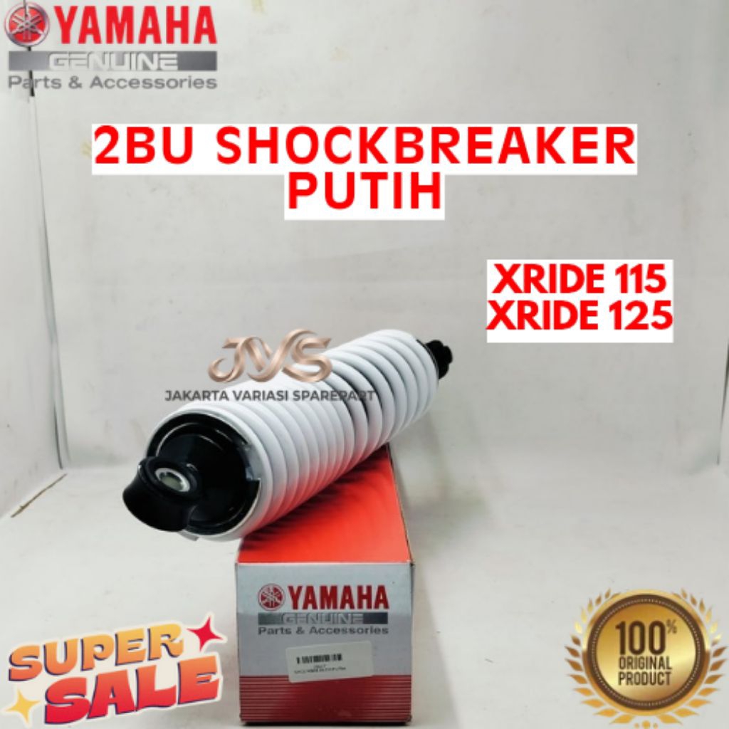 SHOCKBREAKER PUTIH KODE 2BU, SHOCKBREAKER PUTIH XRIDE 155, SHOCKBREAKER PUTIH XRIDE 125