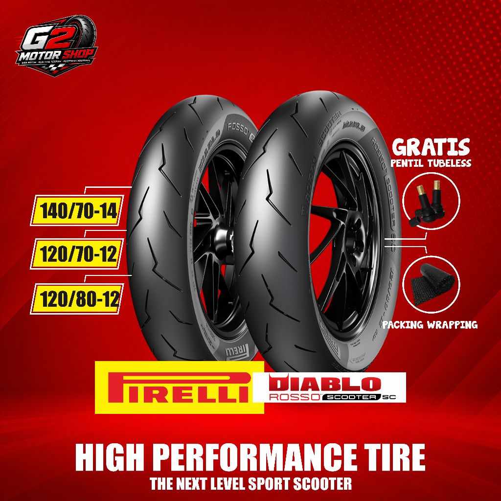 PIRELLI Diablo Rosso Scooter SC RING 12 RING 14
