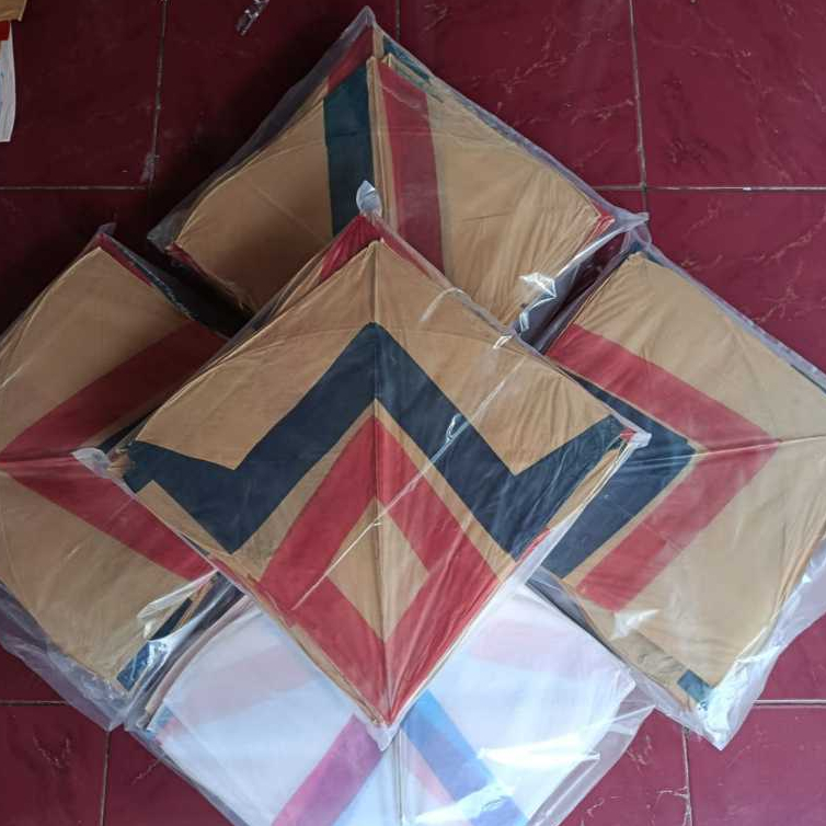50 - 100 Pcs Layangan Jabrug Uk 54 Kualitas standar Pulasan 2 Warna