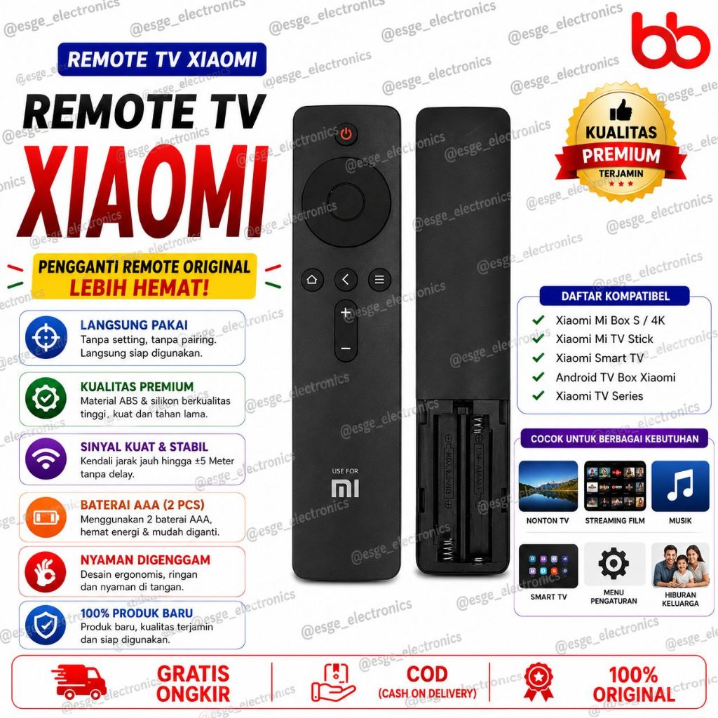 ORIGINAL REMOTE TV XIAOMI REMOT SMART TV XIAOMI MI TV BOX MI ANDROID BB MI LED IR REMOTE SMART XIOMI