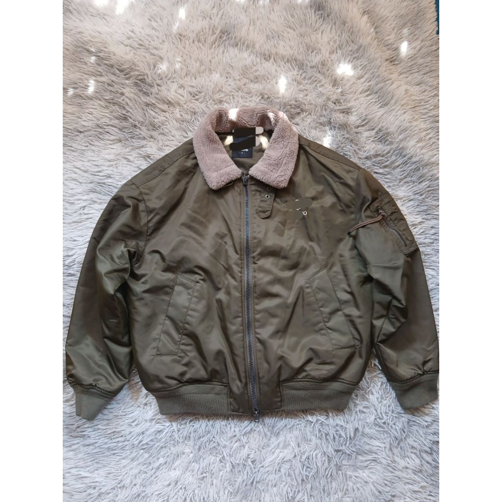 Bomber Jacket olive green army preloved second