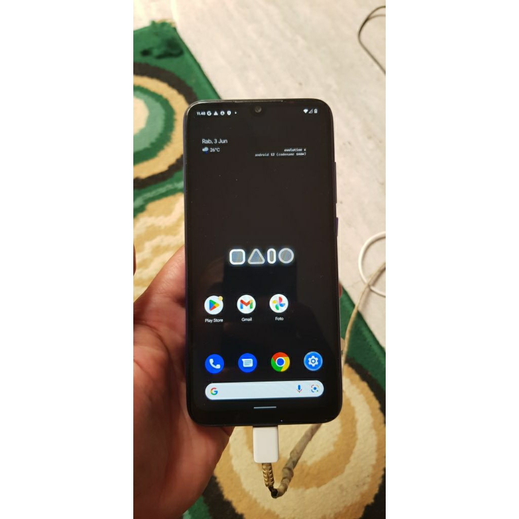 redmi note 7 4/64 minus lcd ada bayangan sentuh normal
