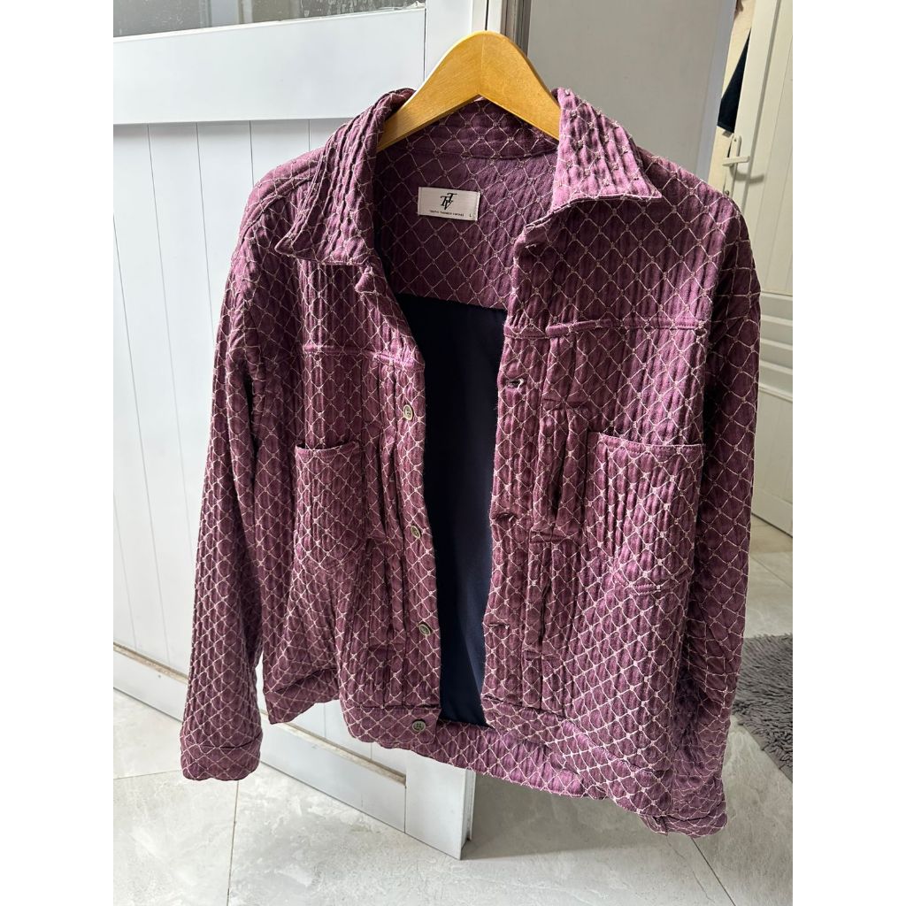 Tropic Thunder Vintage Ranchero Quilted Wine Jacket