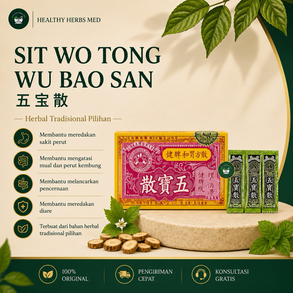 Obat Diare Mual Muntah Sit Wo Tong Ng Po Powder Ng Po San Wu Bao San