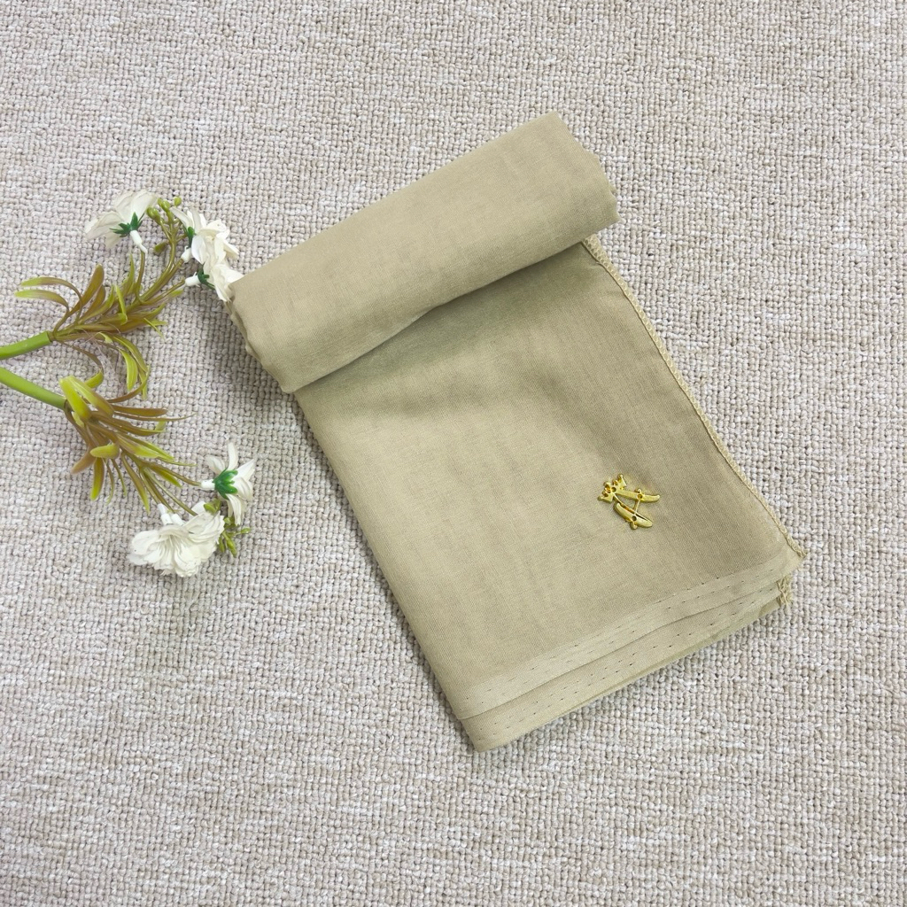AMERA- Jilbab PARIS Khaki Muda PNS, ASN Jilbab  Dinas Korpri warna Mustard