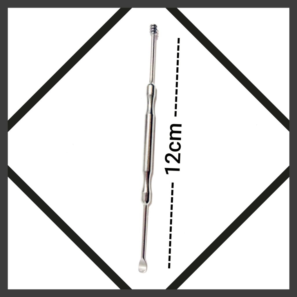 ear pick double side / korek kupung besi 2in1 casandra