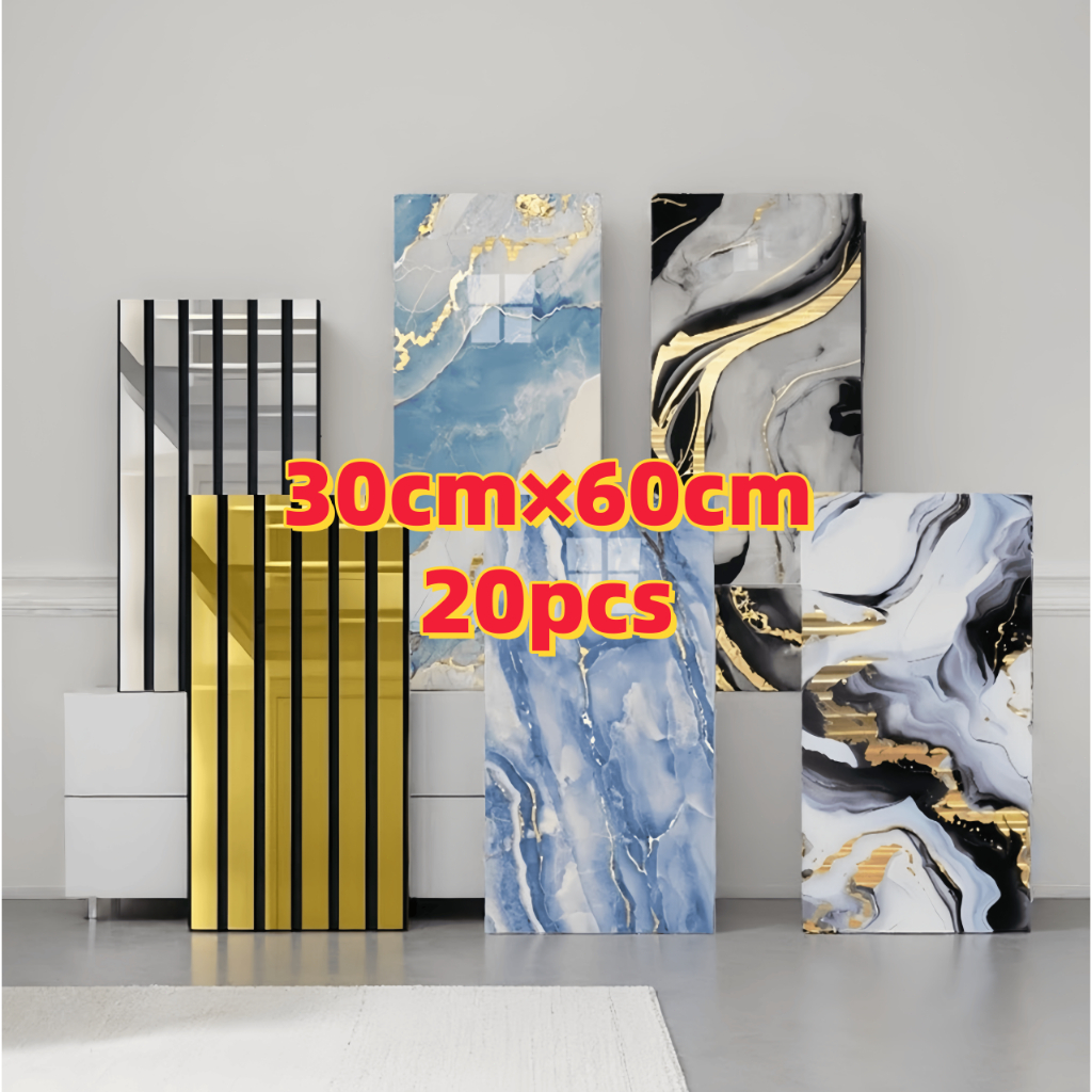 Wallpaper Dinding 30 x 60 cm Vinyl Marble / Marbel Granit Stiker Keramik