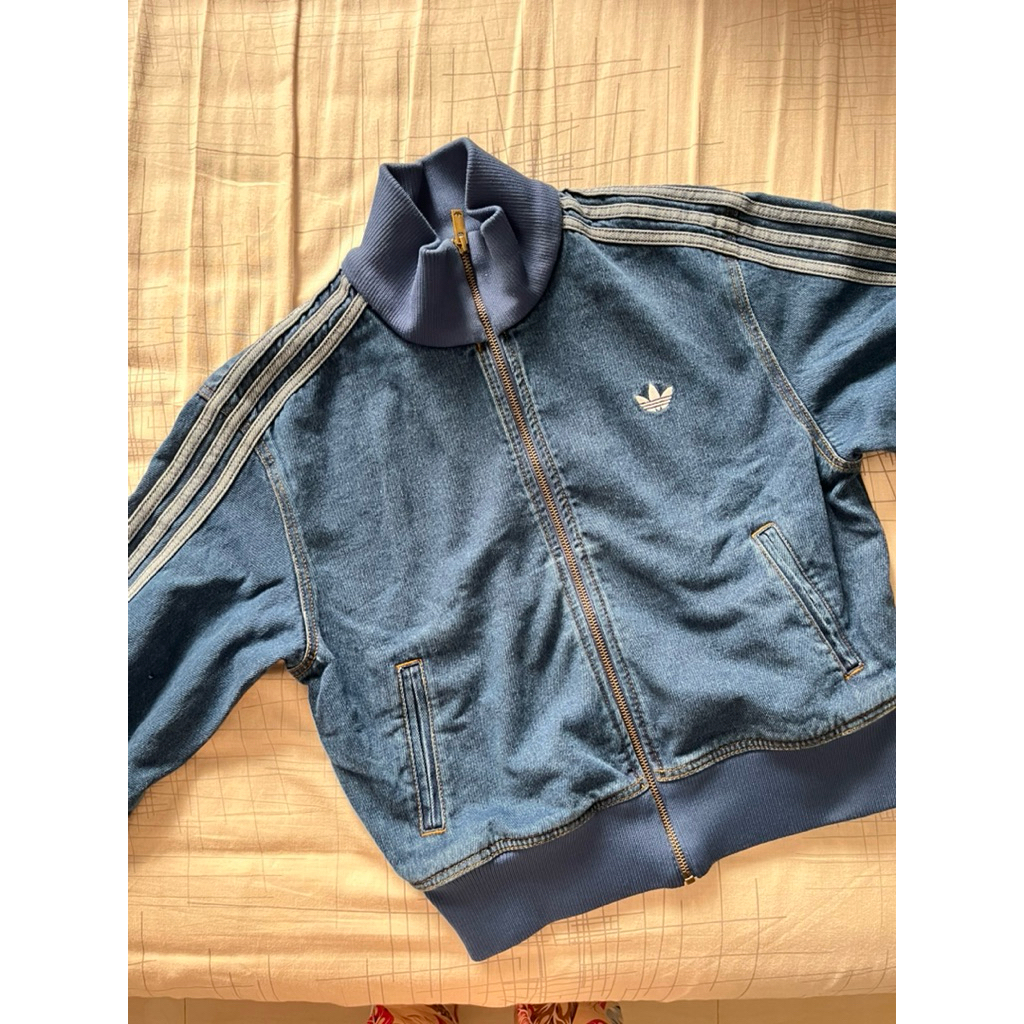 Adidas Firebird Tracktop Denim Women (Size M) 100% Original