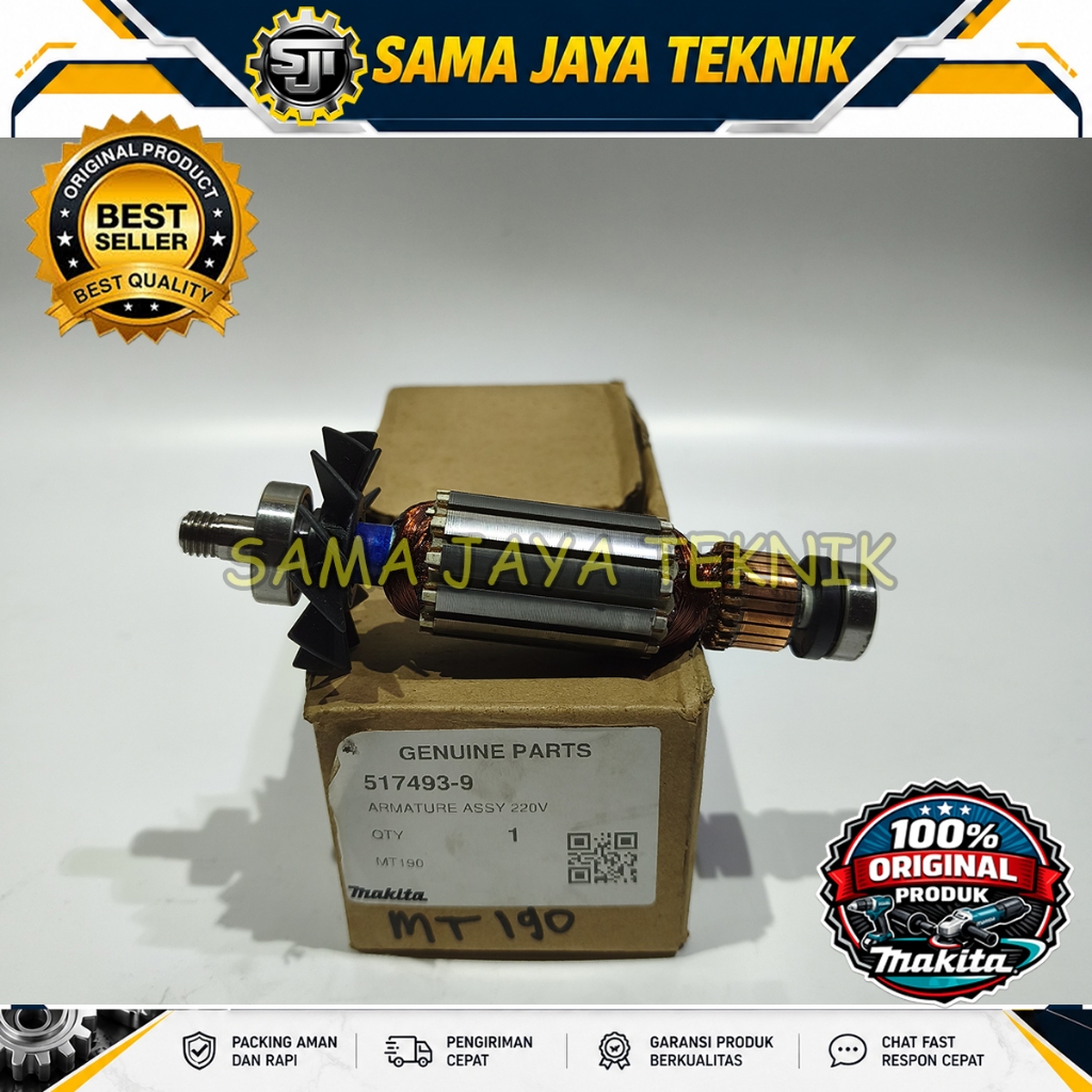 ARMATURE/ANGKER/ROTOR MAKTEC MT 190 ORIGINAL (517493-9)