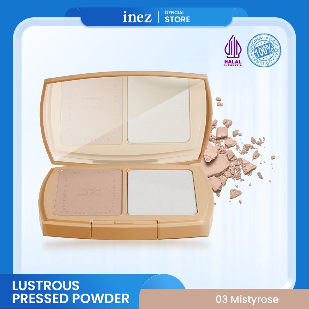 INEZ cosmetic bedak lustrus presen powder/inez 900
