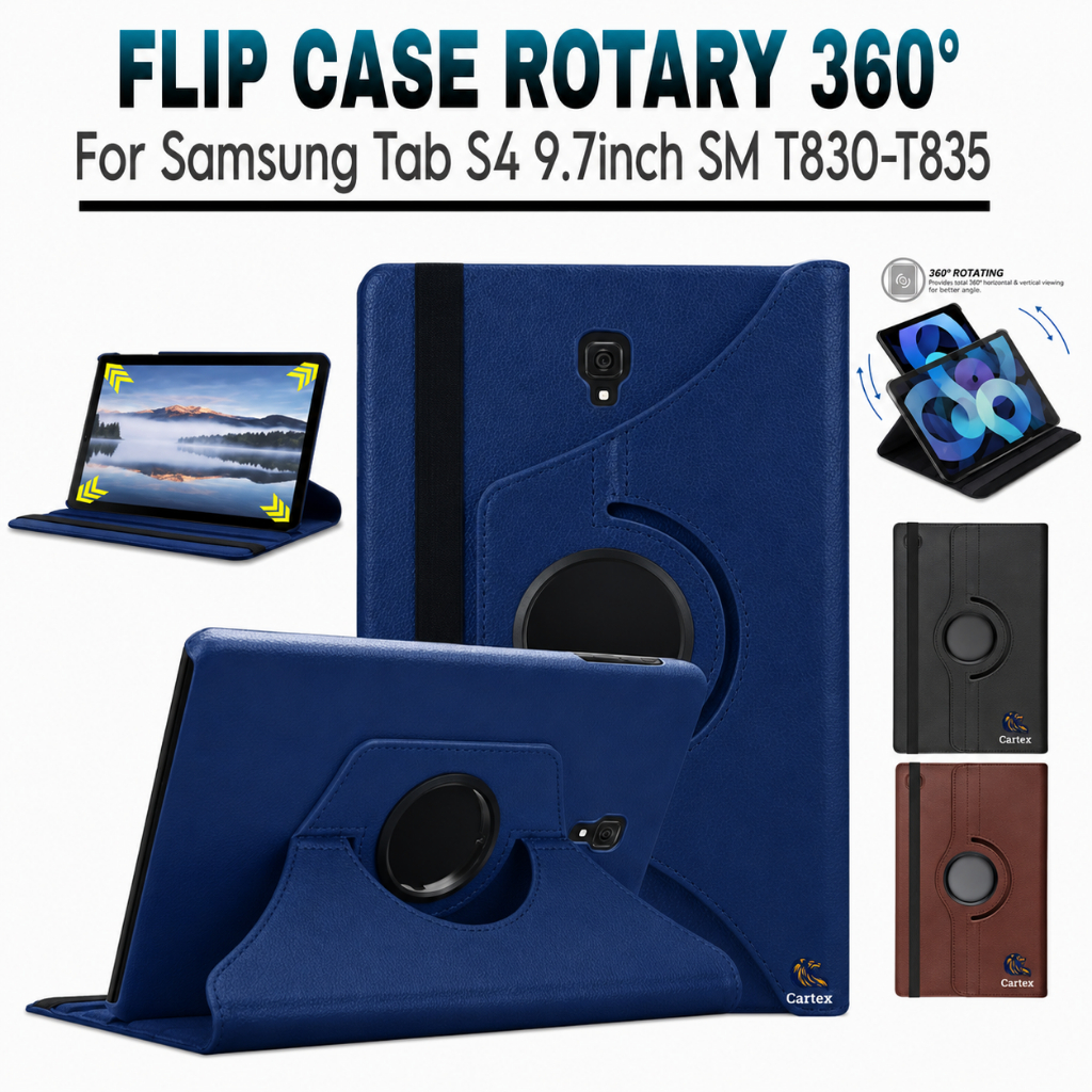 Case Rotary Samsung Tab S4 10.5inci 2018 / T830 / T835 / Case Samsung Tab S4 / Casing Samsung Tab S4