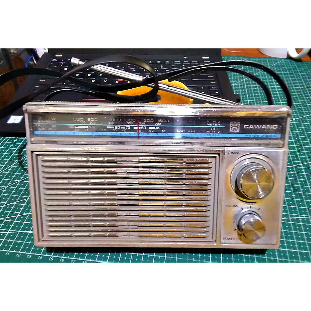 Radio Cawang MW SW hidup normal sensitif