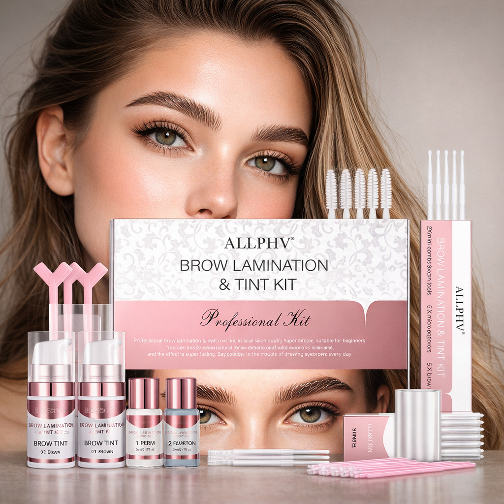 ALLPHV Eyebrow Laminating Kit With Tint Brow Lamination Paket Brow Bomber Lengkap