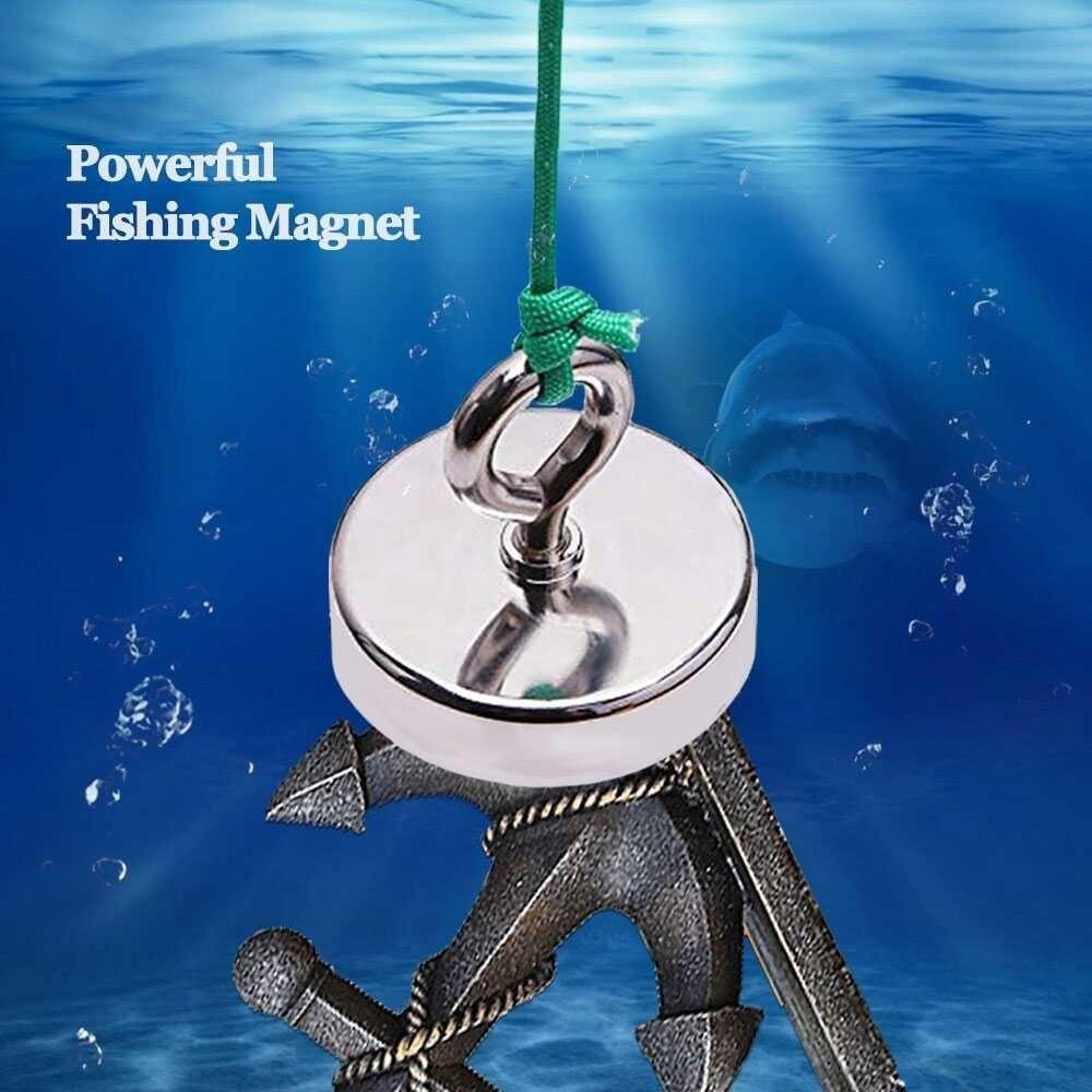 [BISA INSTANT] Magnet Gantungan Sheep Eye Hook Strong Neodymium Magnet Hook Round 36mm/41Kg 42mm/66k
