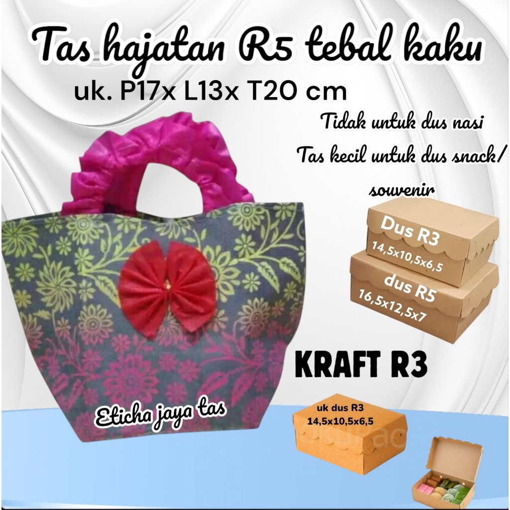 TERMURAH tas hajatan R5 kaku/tas souvenir untuk kue