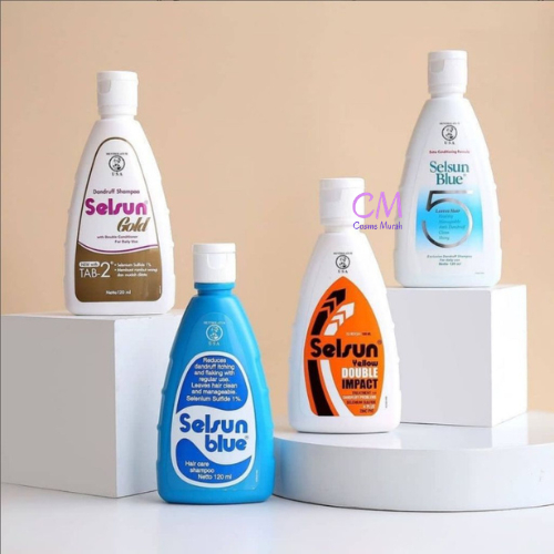 CM | SELSUN Shampoo Conditioner Series / Sampo Anti Ketombe Blue 5 Yellow Gold 7 Herbal Flowers
