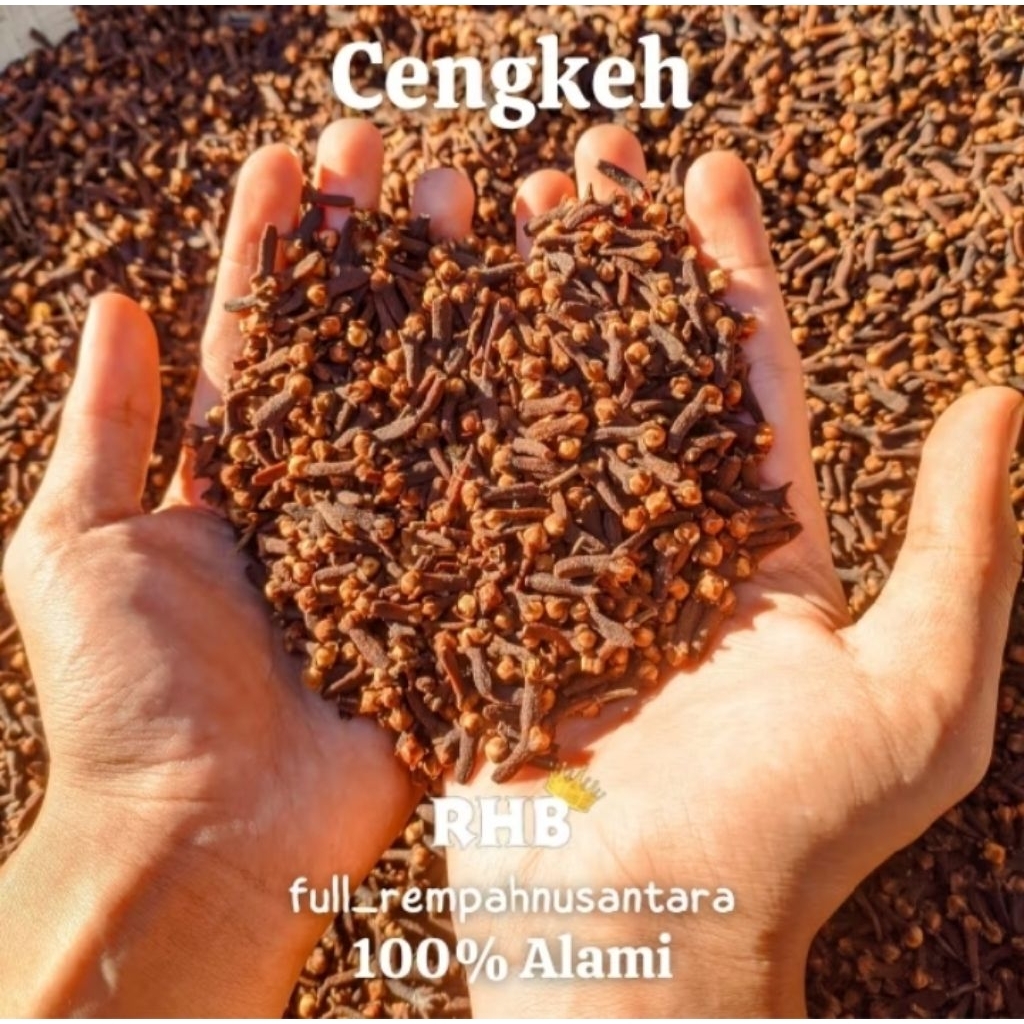 Cengkeh PREMIUM Kering Utuh / Cengkeh Kering Berkualitas / Cloves / Rempah / Gagang Cengkeh Kering /