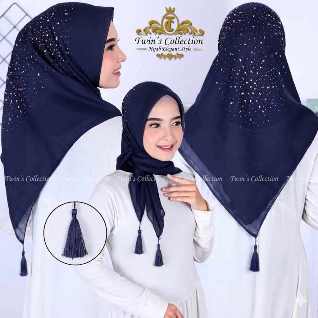 AZARA HIJAB PAYET/HIJAB SEGIEMPAT PAYET TWINS