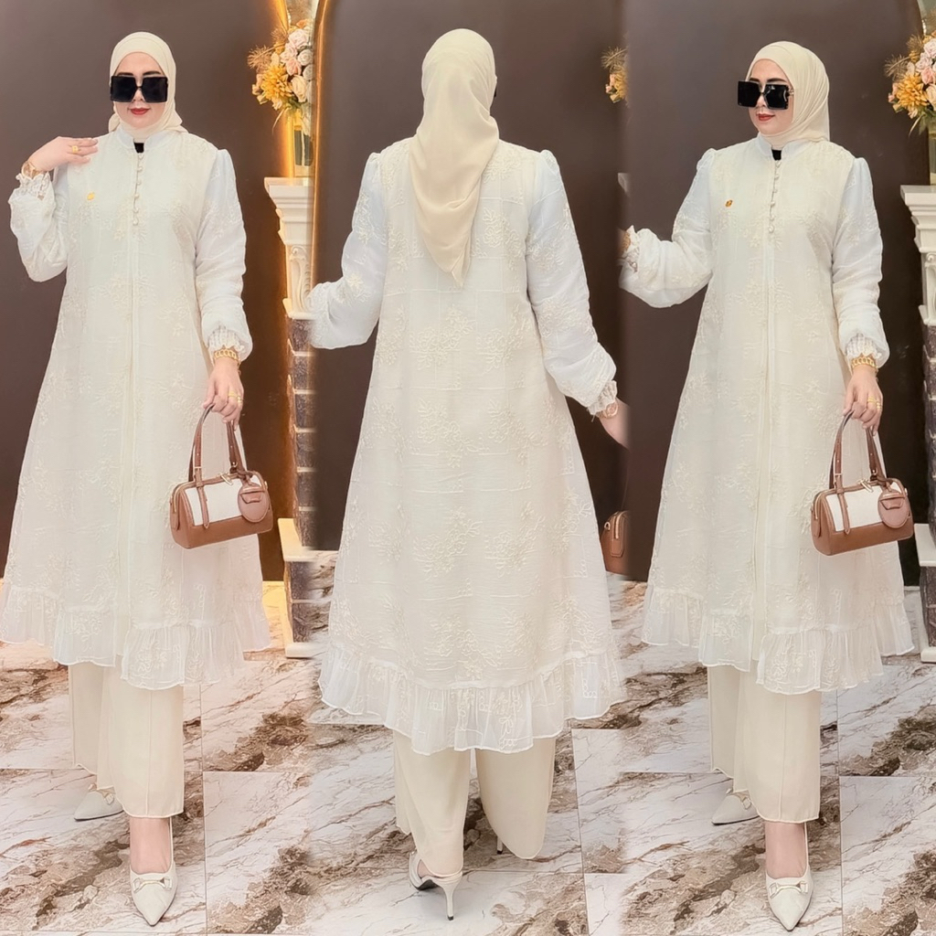 setcel long tunik shelina bordir mnabil zarah premium