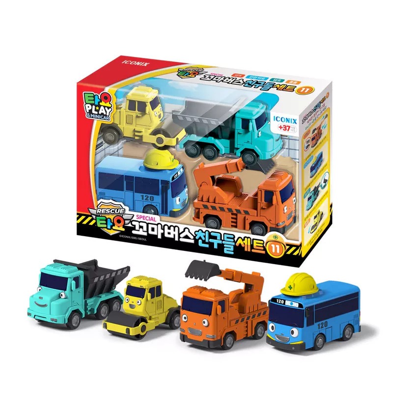 Tayo The Little Bus Play Minicar Heavy Equipment Set TYT-122012